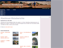 Tablet Screenshot of abenteuer-reiseberichte.de